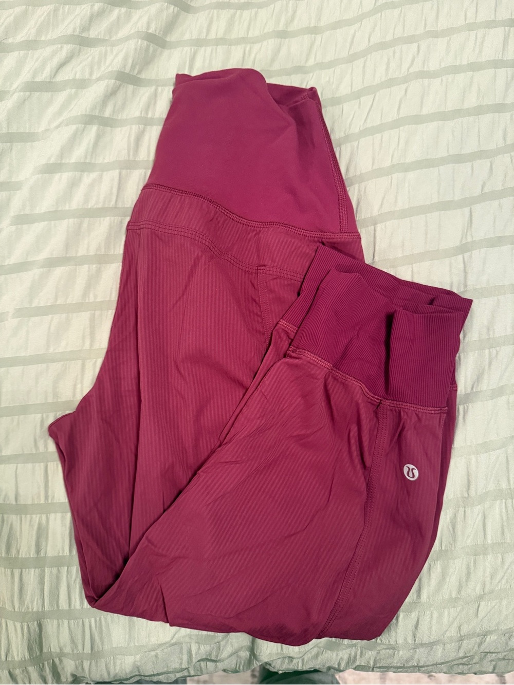 lululemon athletica Women's Magenta Ribbed Track Joggers